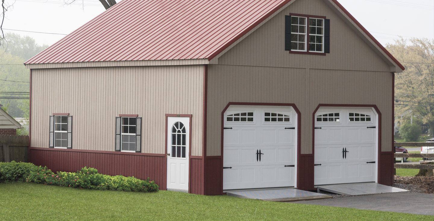 Metal 2 Car Garage, Steel - Order Now