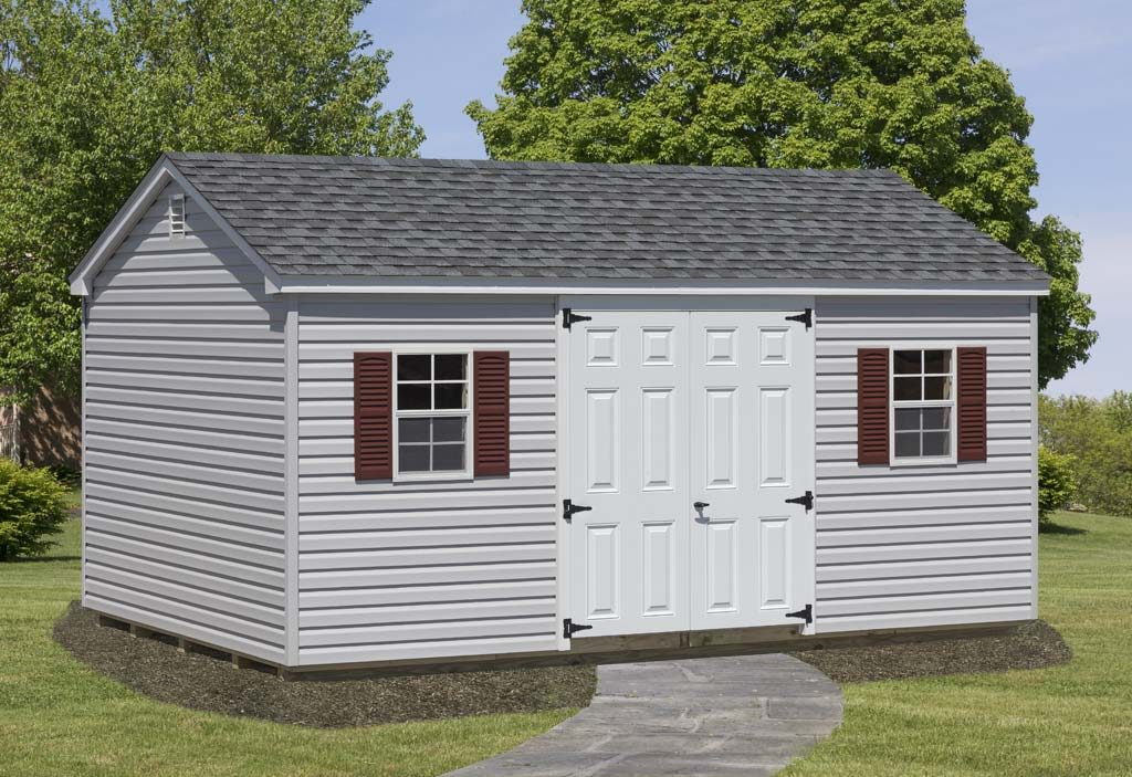 A-Frame Shed - Vinyl Amish Backyard Structures