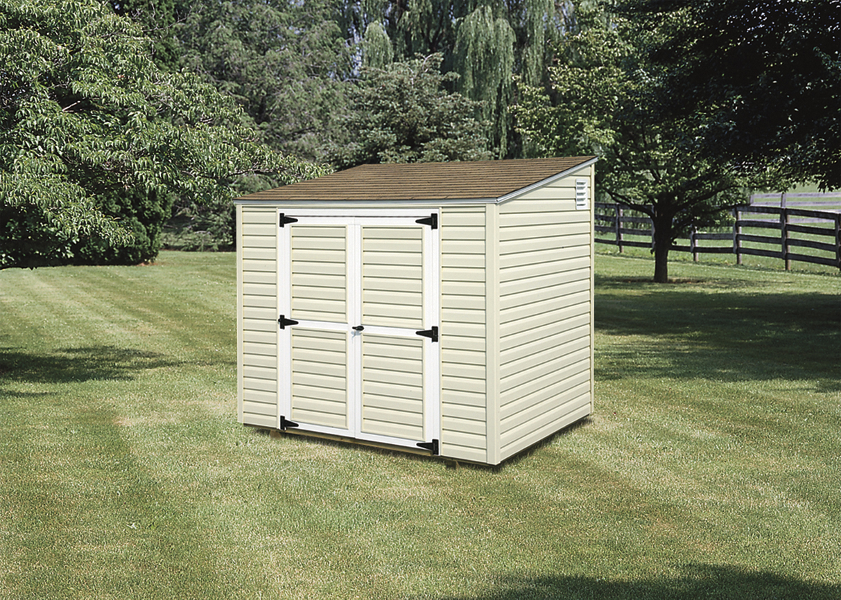 Lean-To Shed - Wood Amish Backyard Structures