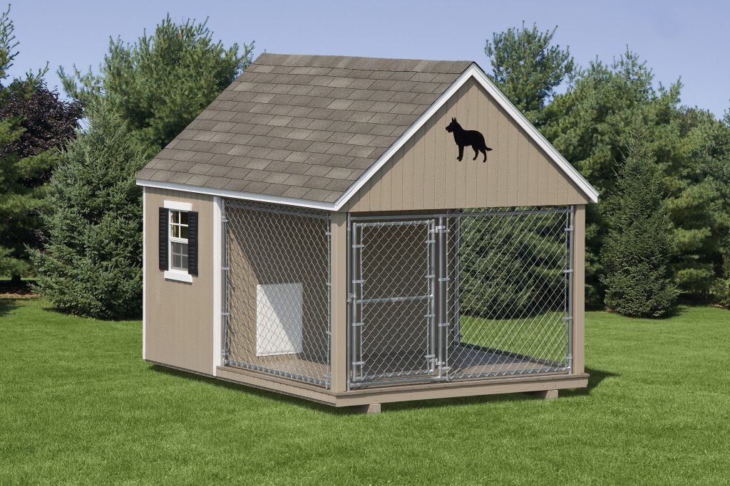 Dog Kennel - Wood | Amish Backyard 