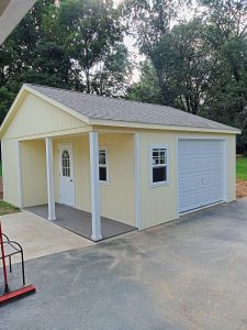 20×20 Garage with Porch Shed, PA